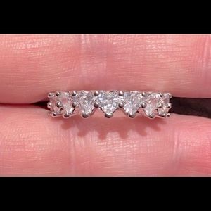 Diamond Heart Eternity Band S925
